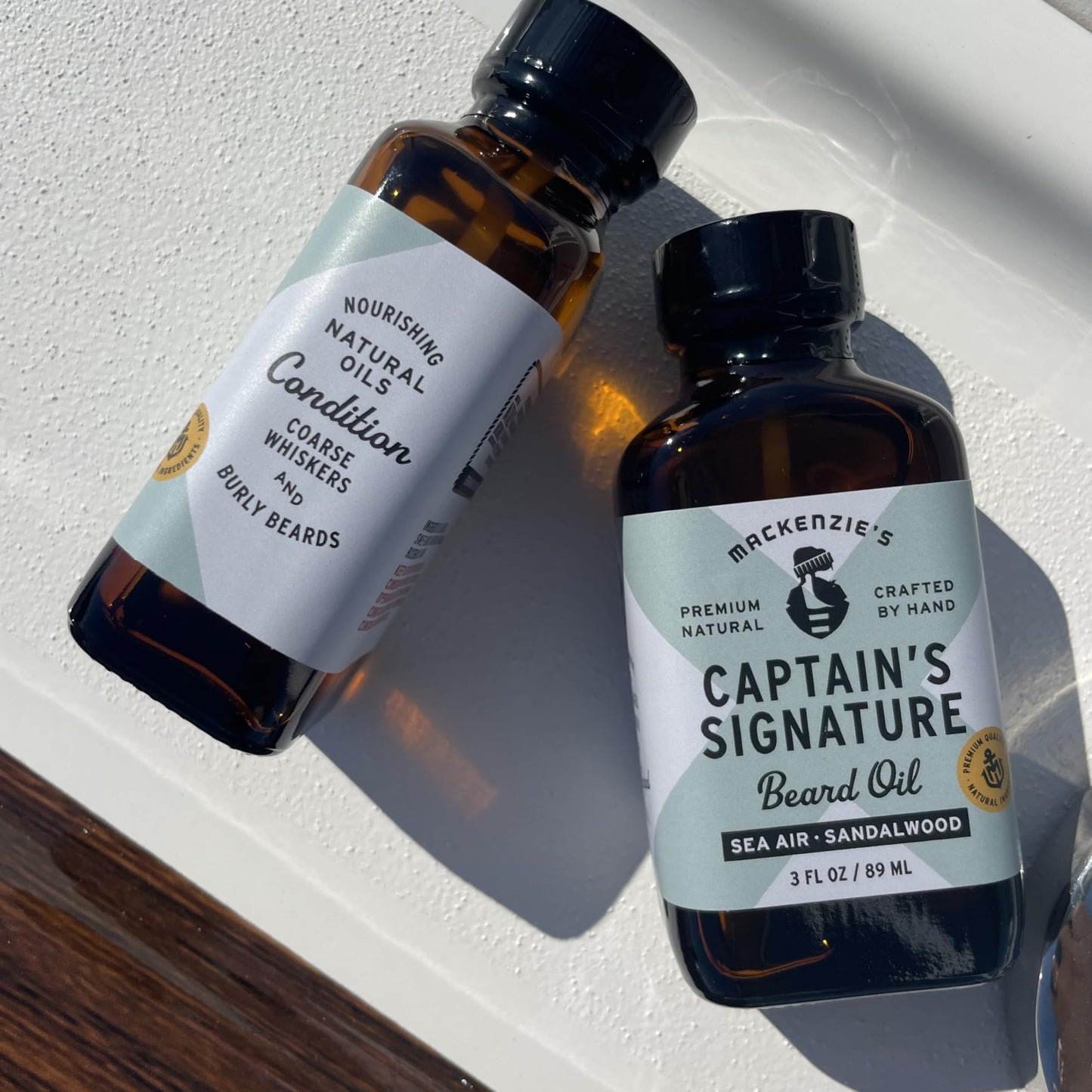 MACKENZIE'S Captain's Signature Beard Oil - Father's Day - Gifts for Fishermen - Gifts for Men - Natural - Nourishing - Moisturizing - Sea Air Beauty and Personal Care MACKENZIE'S