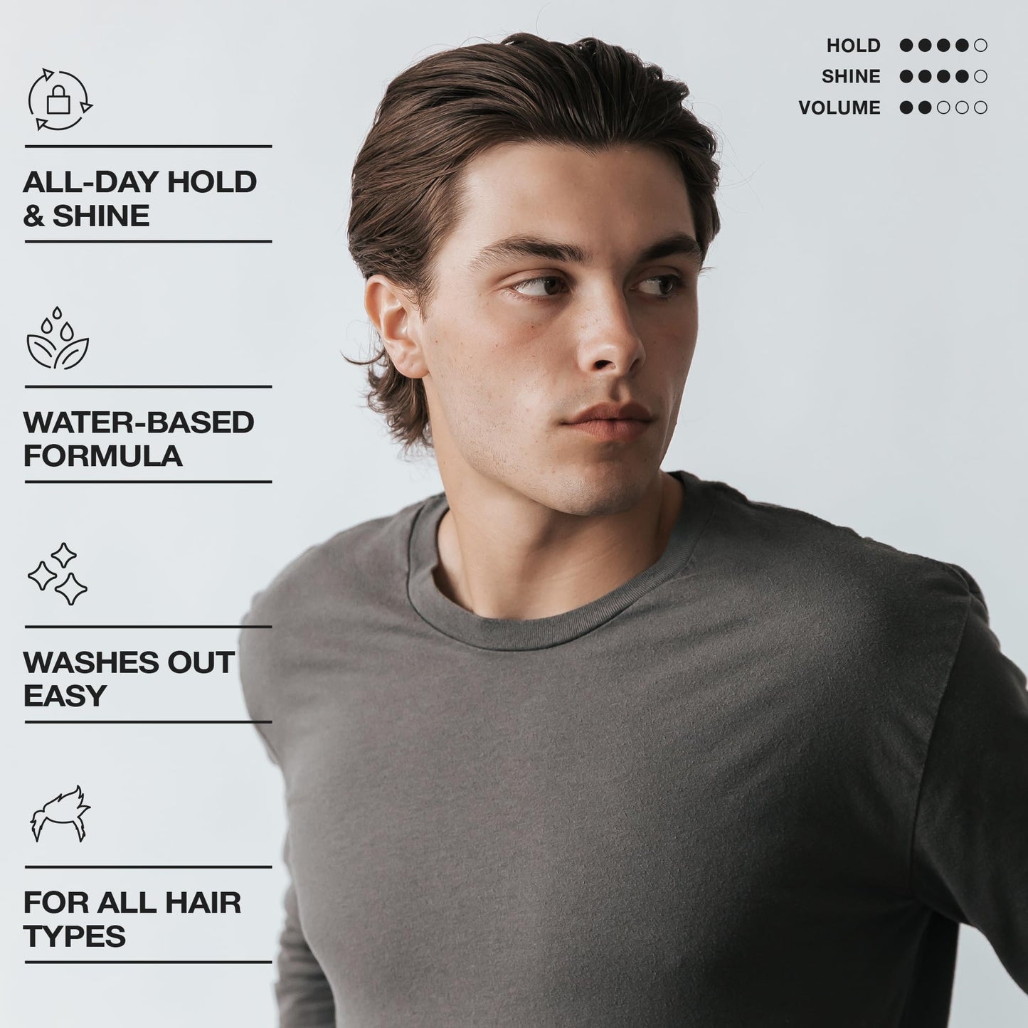 CRVFT Gel Pomade 4oz | High Shine/Medium Hold | Water Based/Water Soluble | Ideal For Short/Medium Thin/Thick Hair | For A Clean Cut Look | Men’s Beauty & Personal Care Hair Craft Co.