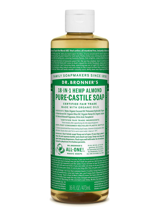 Dr. Bronner's Almond Liquid Castile Soap 16 Fl Oz liquid Beauty & Personal Care Dr. Bronner's