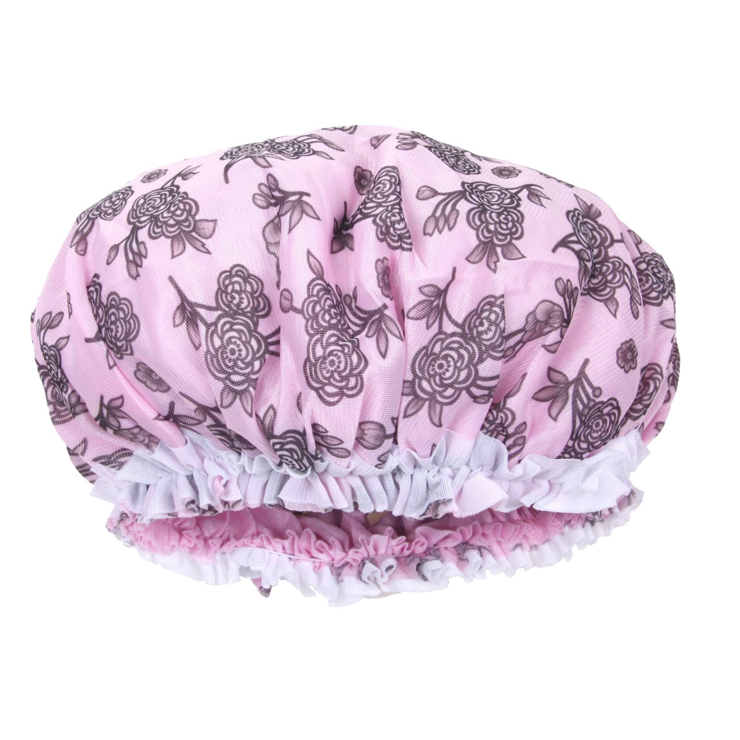 DONNA Flower Pattern Sleep Cap Hair Sleep Shower Cap Bonnet satin Bonnet for Sleeping Hat PINK Beauty & Personal Care DONNA