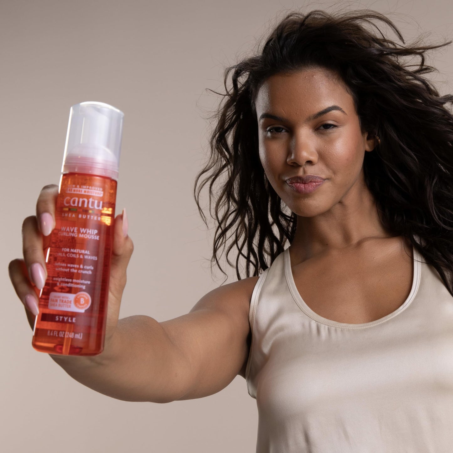 Cantu Shea Butter for Natural Hair Wave Whip Curling Mousse, 8.4 Ounce (Pack of 4) Beauty & Personal Care Cantu