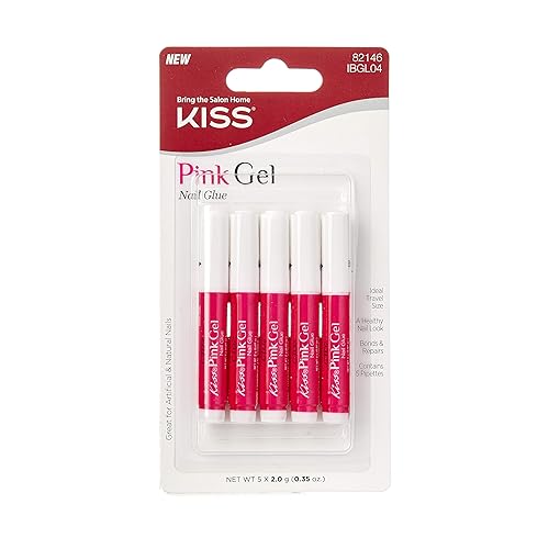 Kiss Pink Gel Nail Glue Beauty & Personal Care KISS