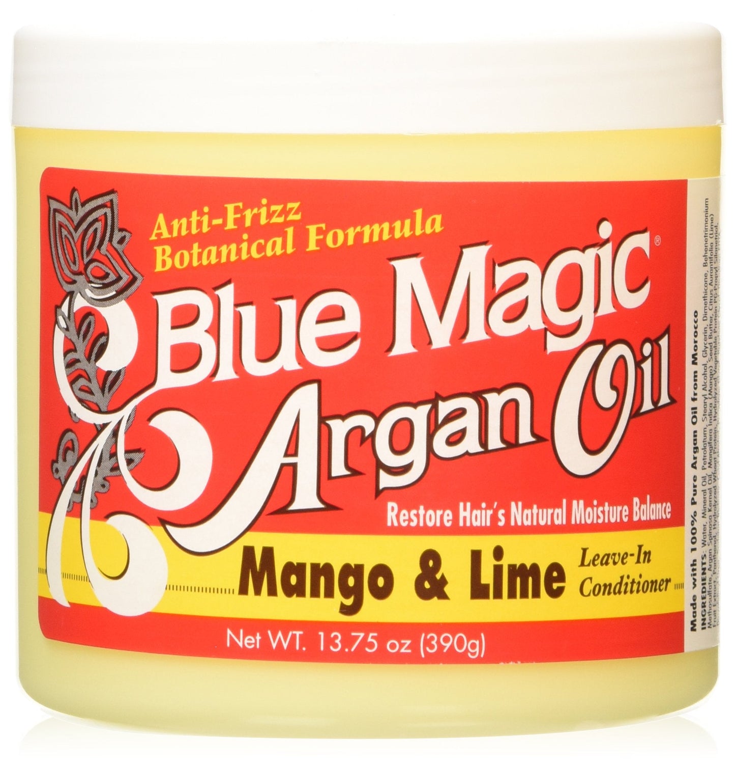 Blue Magic Argan Oil Mango/Lime Leave In Conditioner, 13.75 Ounce for 1 PACK. Beauty & Personal Care Blue Magic