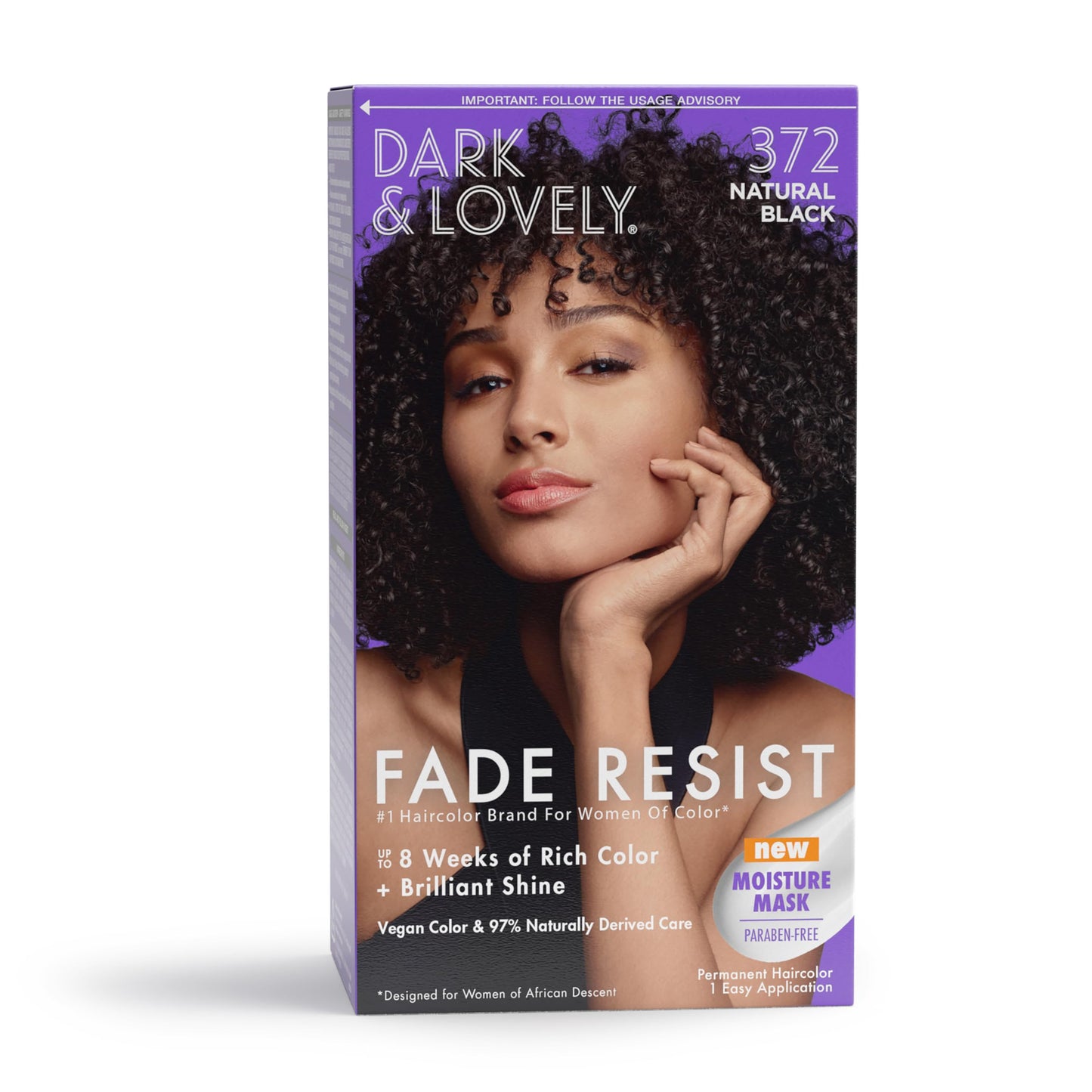 SoftSheen-Carson Dark and Lovely Fade Resist Rich Conditioning Color, Natural Black 372 Beauty & Personal Care SoftSheen