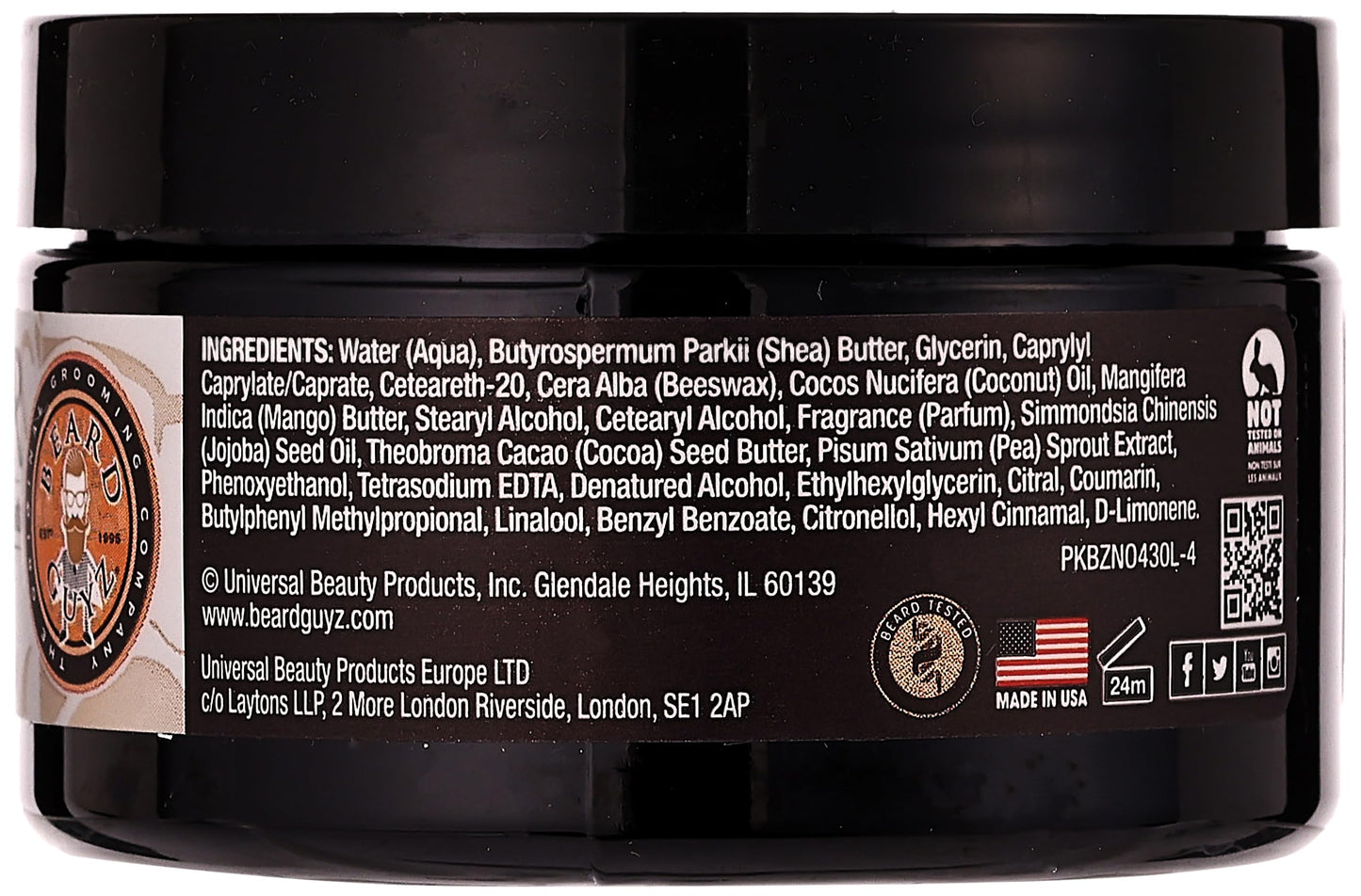 Beard Butter Original Formula, 4 Ounce (Packaging may vary) Beauty & Personal Care GROW ALPHA BEARD