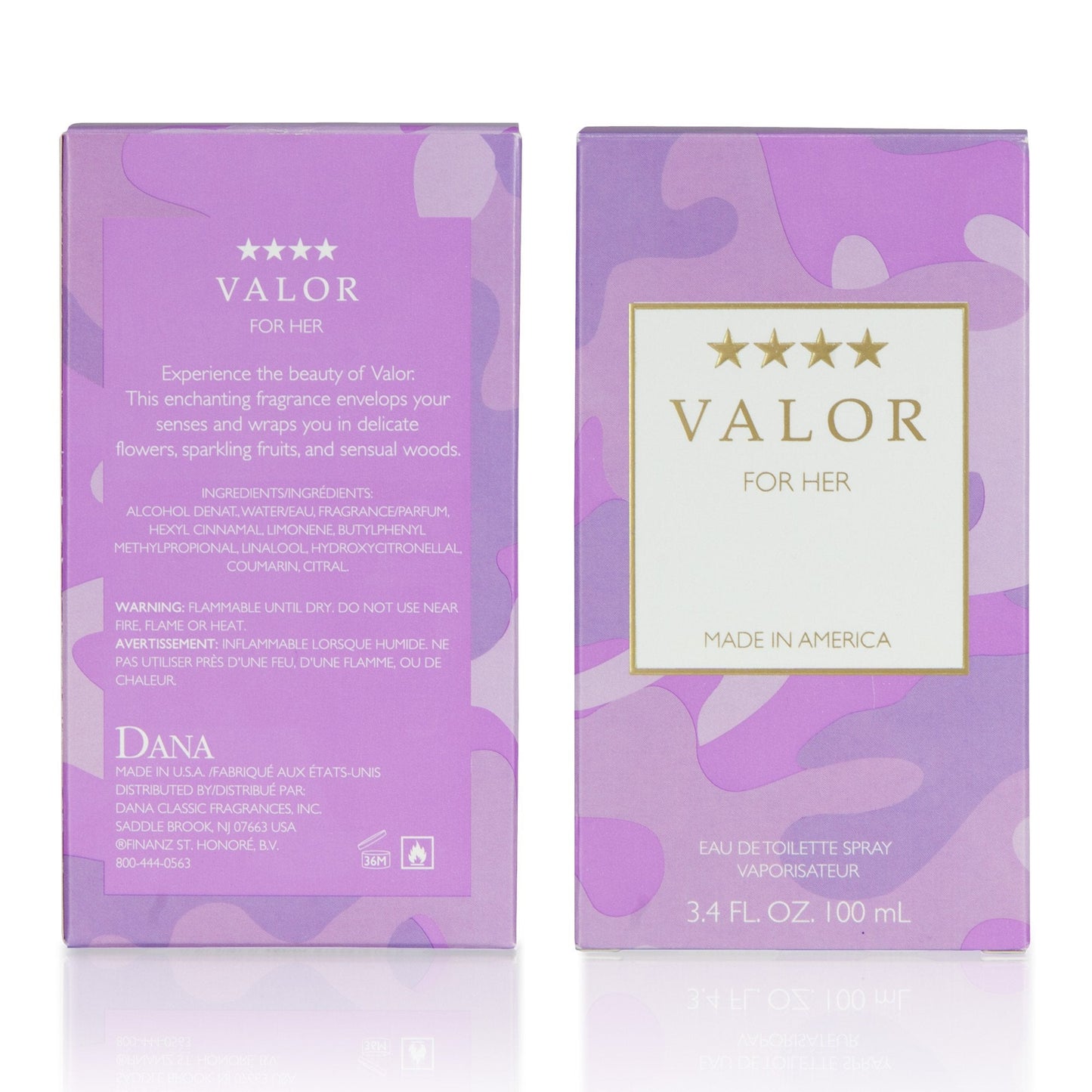 Valor by Dana 3.4 oz Eau De Toilette Spray for Women Beauty & Personal Care Dana