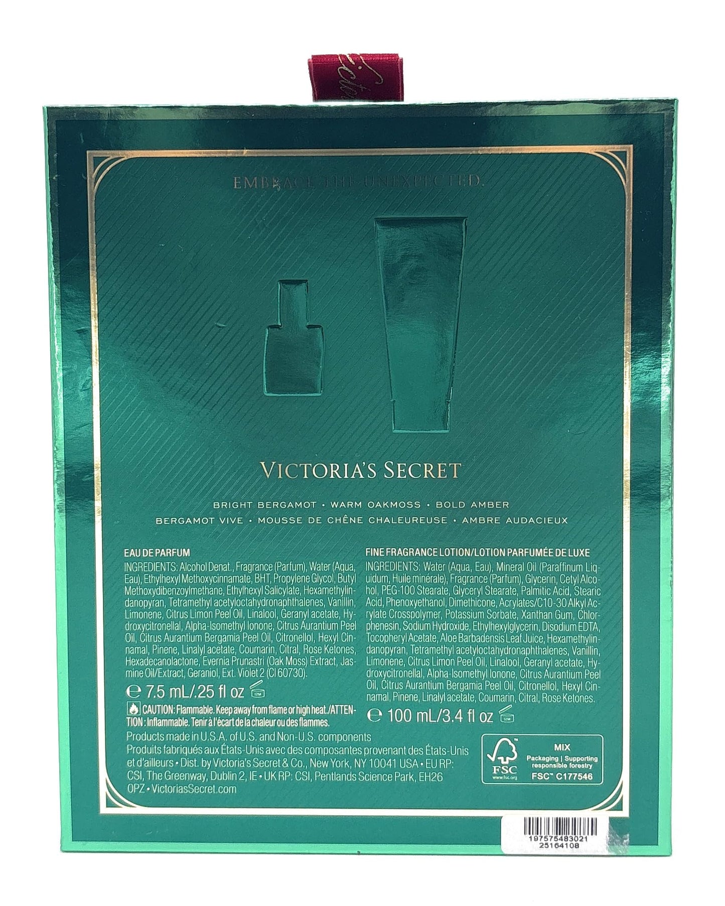 Victoria's Secret Daring 2-Piece Gift Set Mini Eau De Parfum .25 fl oz & Fragrance Lotion 3.4 fl oz Beauty & Personal Care Victoria's Secret