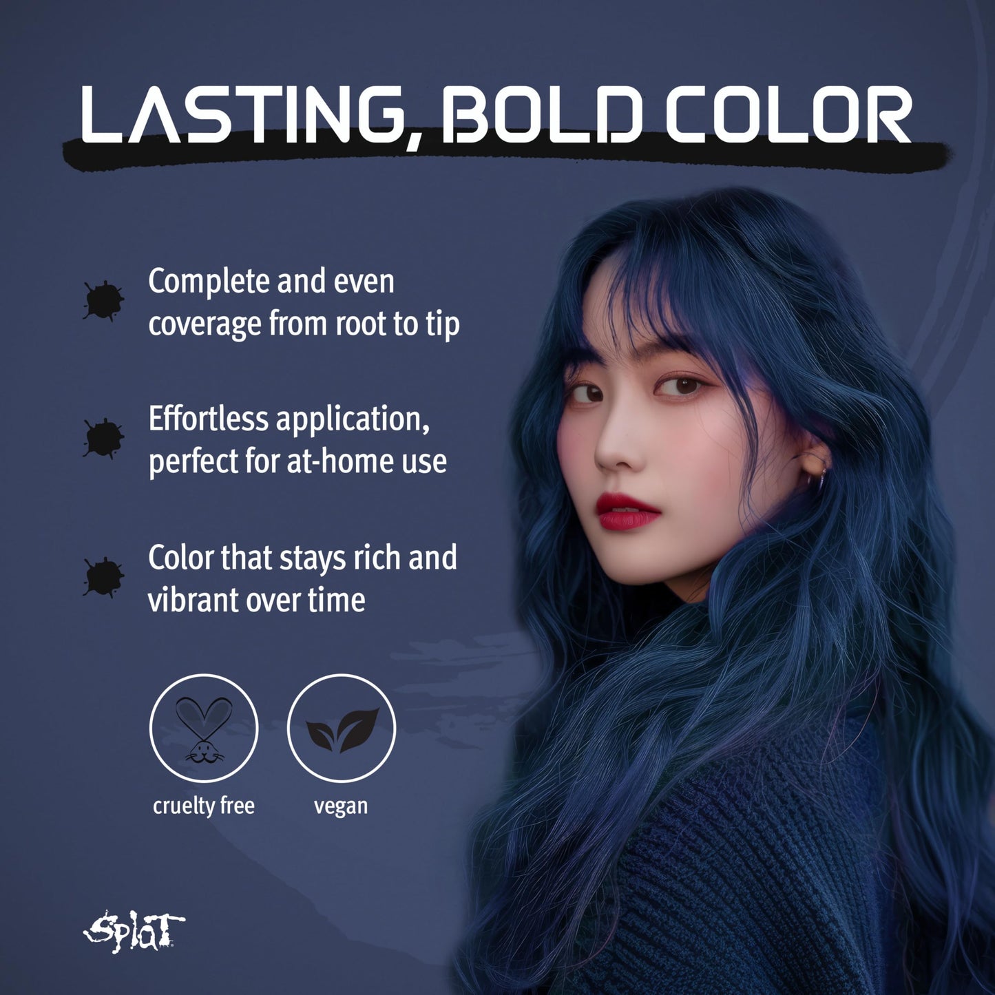 Splat Midnight Azure Semi-Permanent Hair Color Kit No Bleach, Vegan, Cruelty Free Beauty & Personal Care Splat