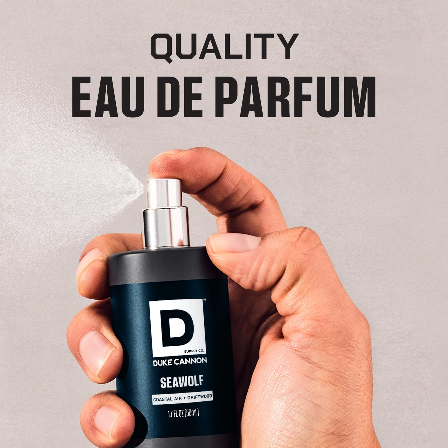 Duke Cannon Proper Cologne Seawolf | Men's Eau de Parfum | Driftwood and Coastal Air | Subtle, Fresh Long-Lasting Scent | 1.7 fl oz Beauty & Personal Care Duke Cannon Supply Co.