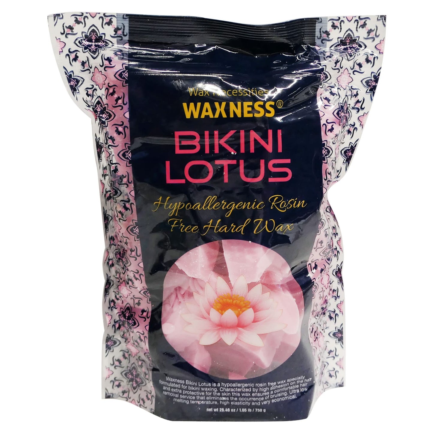 Waxness Bikini Lotus Stripless Waxing Kit with W-CUBE Digital Wax Heater, 1.65 lb (750 g) Hard Wax Beads - Rosin-Free Bikini Wax for Sensitive Areas Beauty and Personal Care Waxness