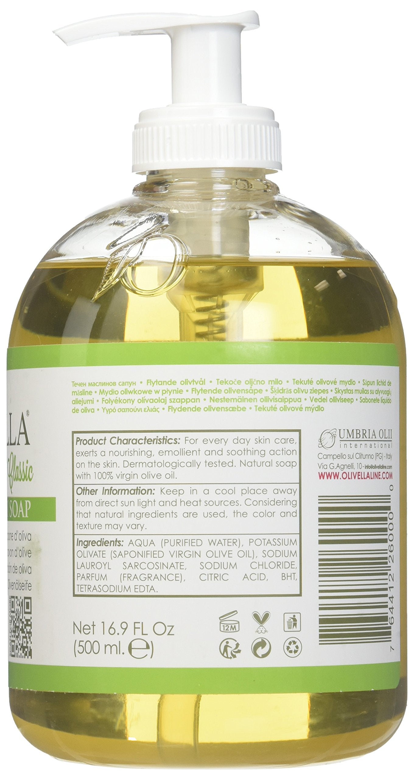 Olivella Liquid Soap Size 16.9z, Pack of 3 Beauty & Personal Care Olivella
