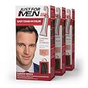 Just For Men Easy Comb-In Color Mens Hair Dye, Easy No Mix Application with Comb Applicator - Darkest Brown, A-50, Pack of 3 Beauty & Personal Care Just for Men