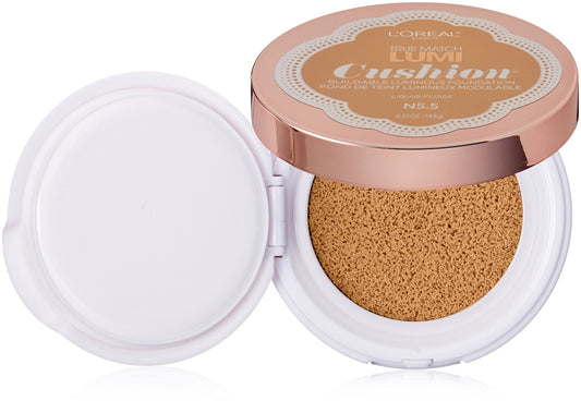 L'Oréal Paris True Match Lumi Cushion Foundation, N.5.5 Perfect Beige, 0.51 oz. Beauty & Personal Care L'Oreal Paris