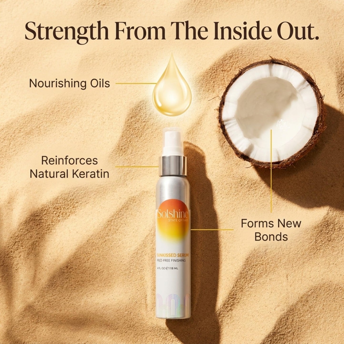Solshine Hair Sunkissed Serum Beauty & Personal Care Solshine State of Hair