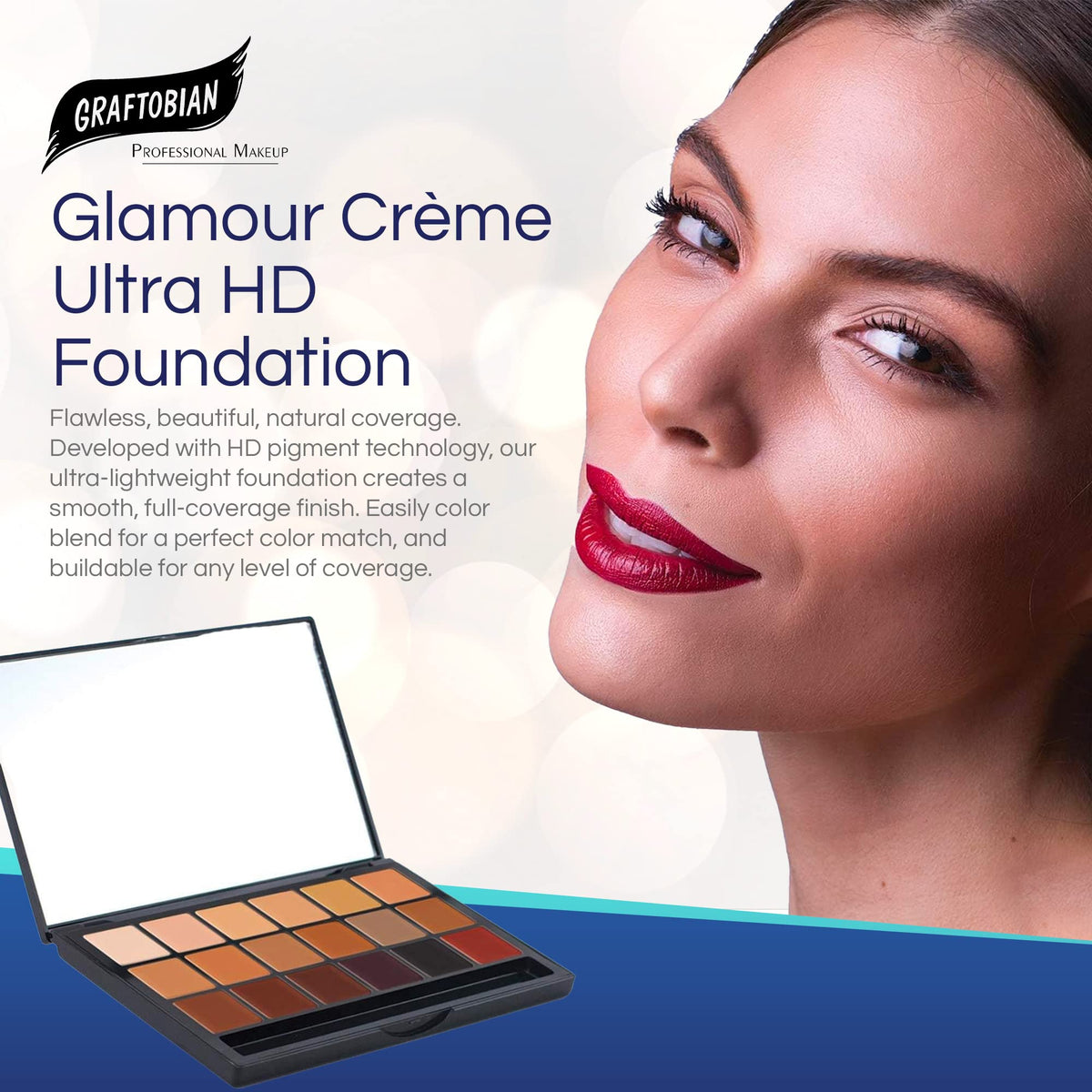 Graftobian UHD Cream Pro Inclusion Foundation Super Palette DeShawn Hatcher Beauty & Personal Care Graftobian