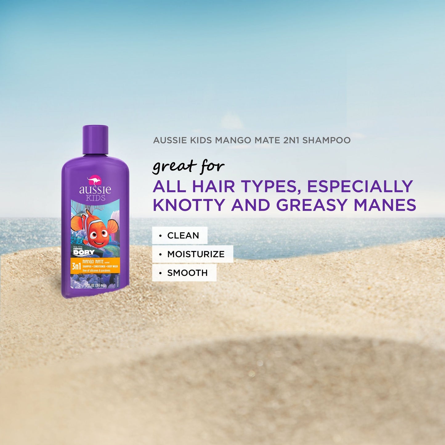 Mango Mate Kids 3 in 1 Shampoo & Conditioner 12 Fl Oz Beauty & Personal Care Aussie