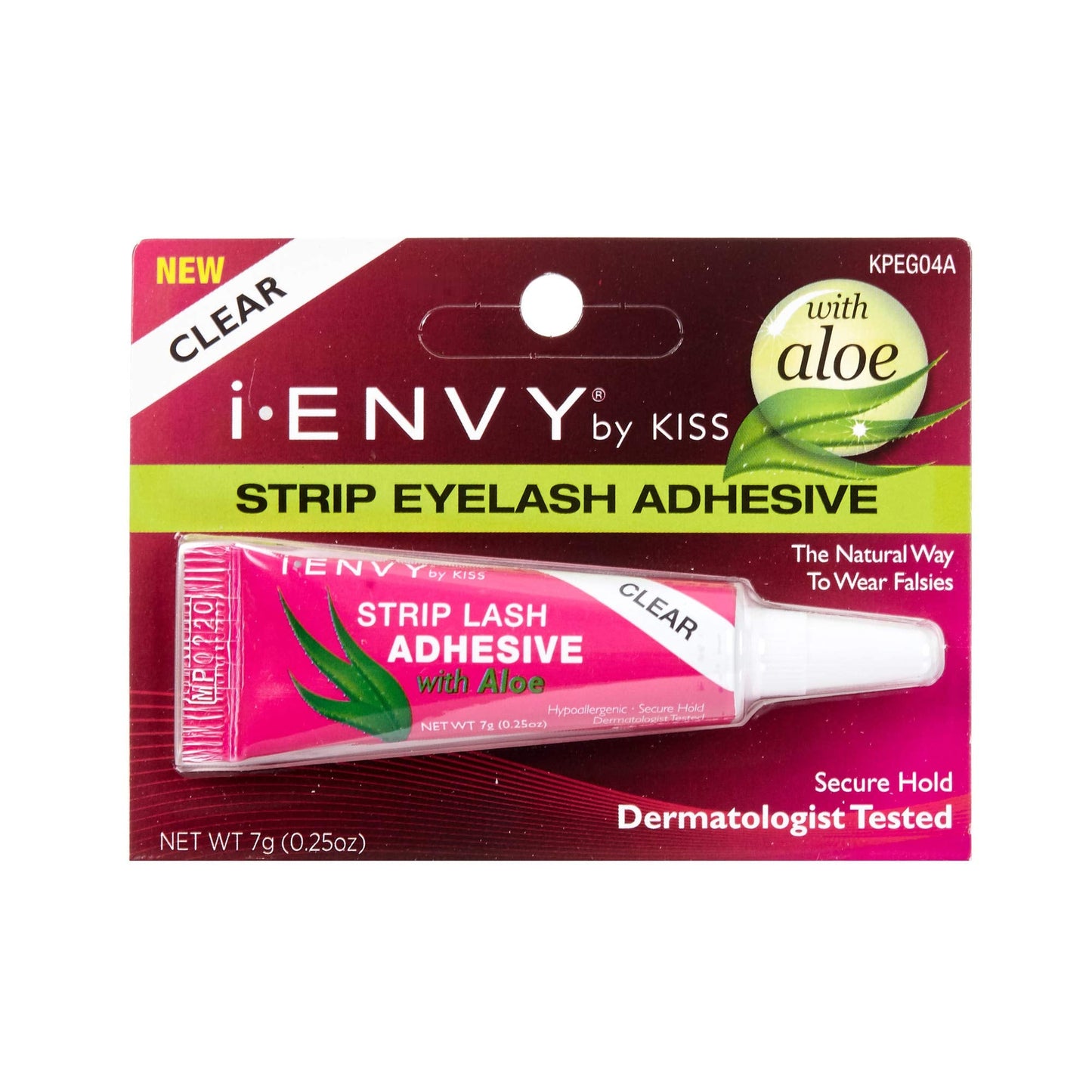 Kiss I Envy Clear 04 Eyelash Adhesive Strip with Alo 0.25 Ounce (7ml) (6 Pack) Beauty & Personal Care i•ENVY