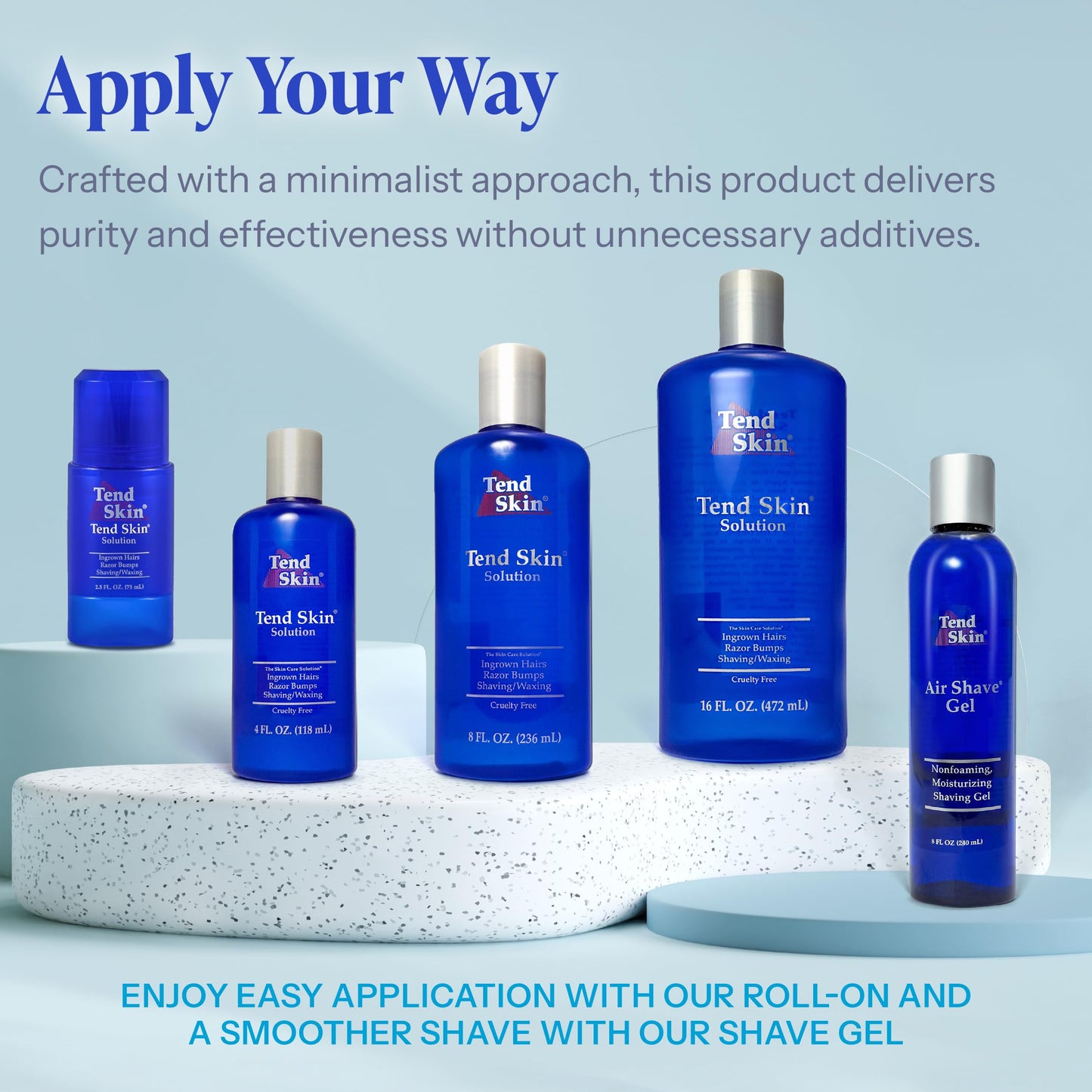 Tend Skin Air Shave Gel Advanced Soothing & Moisturizing Formula, Provides Natural Protection, Silky Smooth Skin & Seamless Hair Removal, 8 Oz Beauty & Personal Care Tend Skin