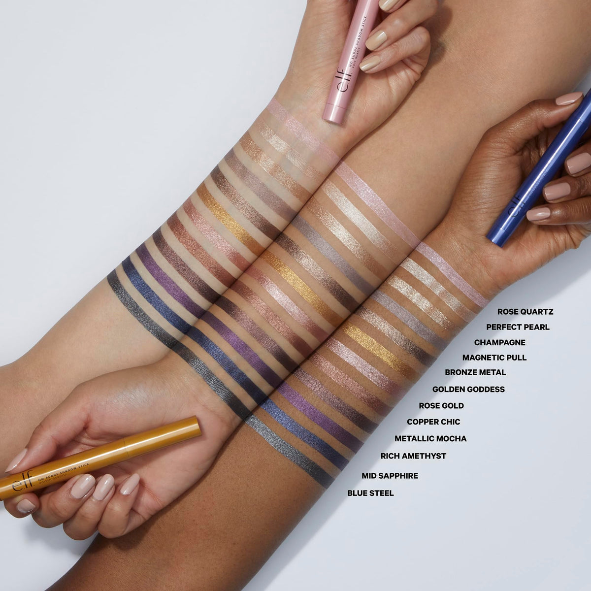 e.l.f. No Budge Shadow Stick, Long-Lasting Cream Eyeshadow Stick For High-Pigment, Metallic Color, Vegan & Cruelty-Free, Perfect Pearl Beauty & Personal Care e.l.f.