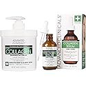 Advanced Clinicals Unscented Collagen Body Cream + Collagen Serum For Face 2PC Skincare Set | Face Serum & Body Lotion For Women & Men Helps Improve Beauty & Personal Care Advanced Clinicals