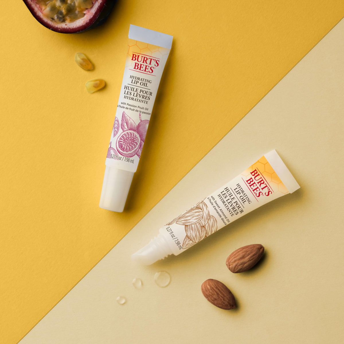 Burt's Bees 100% Natural Hydrating Lip Oil with Passion Fruit Oil, 1 Tube Beauty & Personal Care Burt's Bees