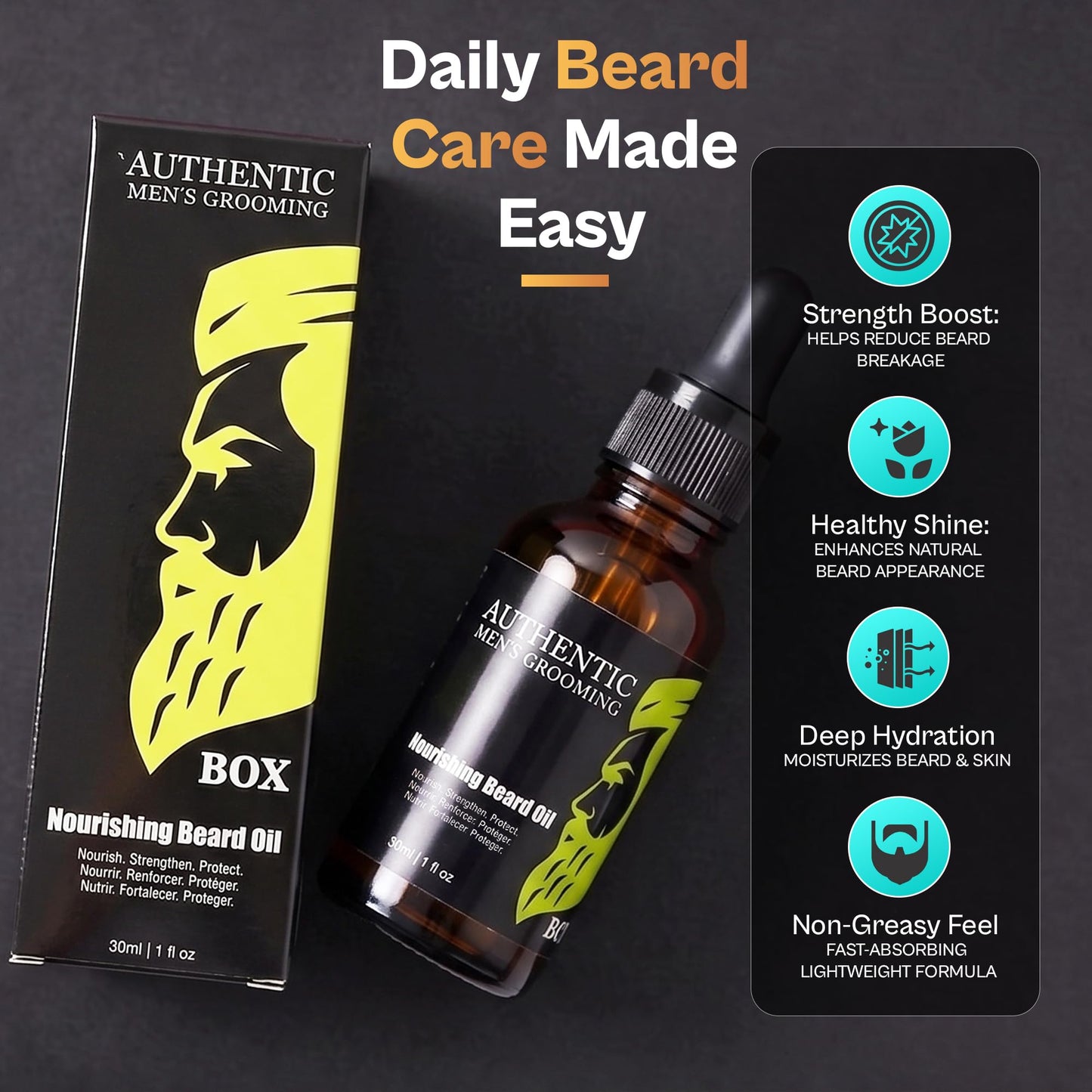 BOX90210 NOURISHING BEARD OIL 30 ML - 1 OZ. Beauty and Personal Care BOX90210