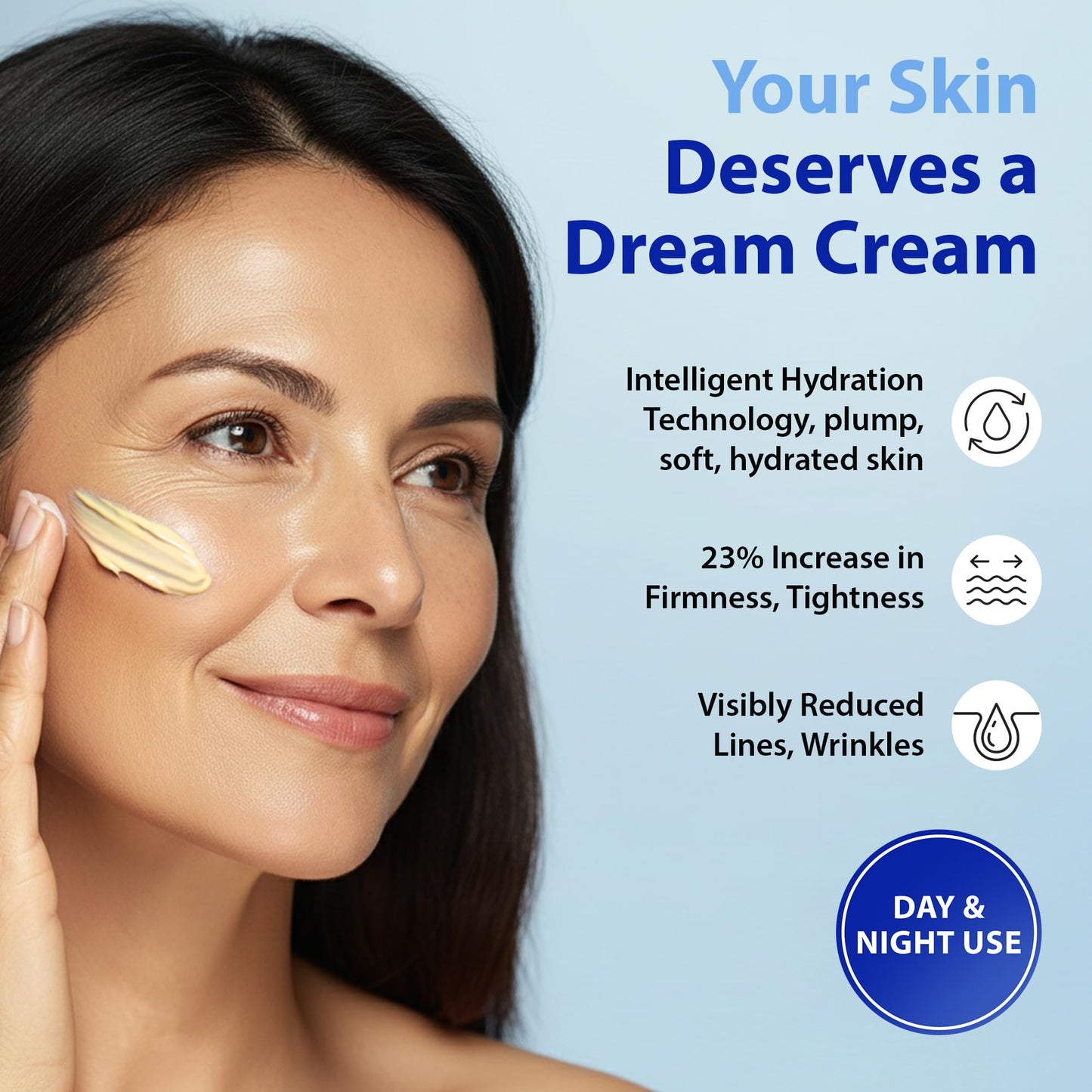 Dr. Denese HydroShield Dream Cream 3.4 oz - Advanced Moisturizer with Retinol, Peptides and Ceramides for Smooth Radiant Skin, Improved Elasticity Beauty & Personal Care Dr. Denese