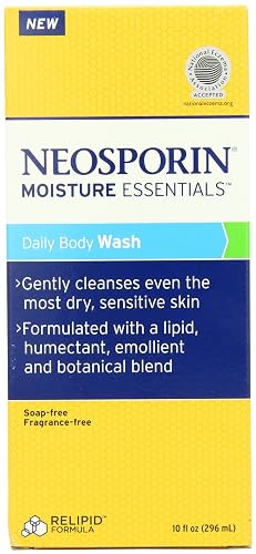 Neosporin Essentials Moisture Body Wash, Soap Free, Fragrance Free, 10 Ounce Beauty & Personal Care Neosporin