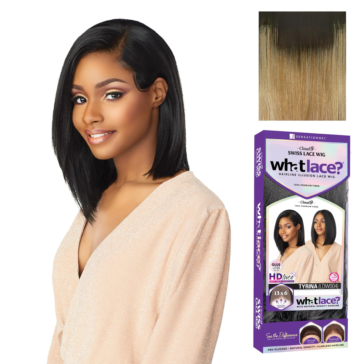Sensationnel What Lace 13x6 Wig-Tyrina, MP/SANDYBLONDE