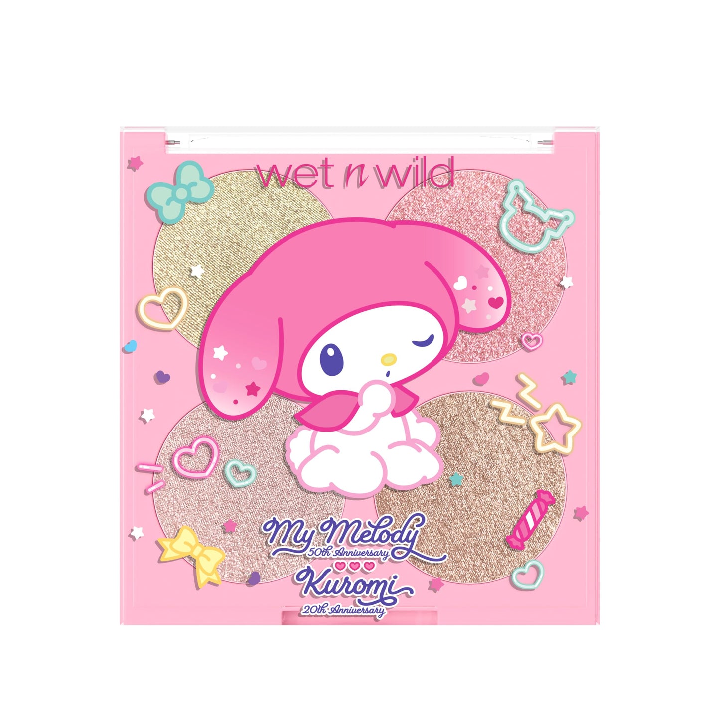 wet n wild My Melody and Kuromi Face Quad - My Sweet Glow Beauty & Personal Care wet n wild