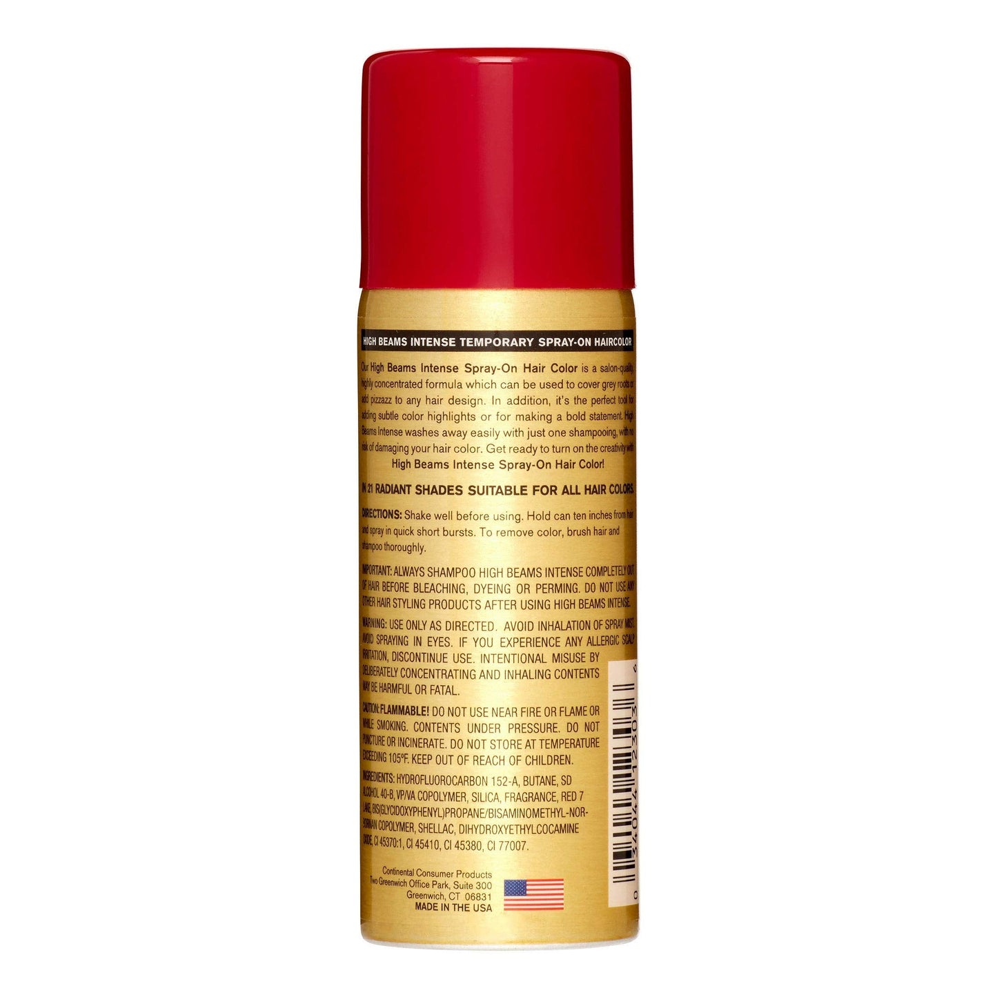High Beams Intense Temporary Spray On Hair Color, Burgundy, 2.7 Oz. Beauty & Personal Care High Beams