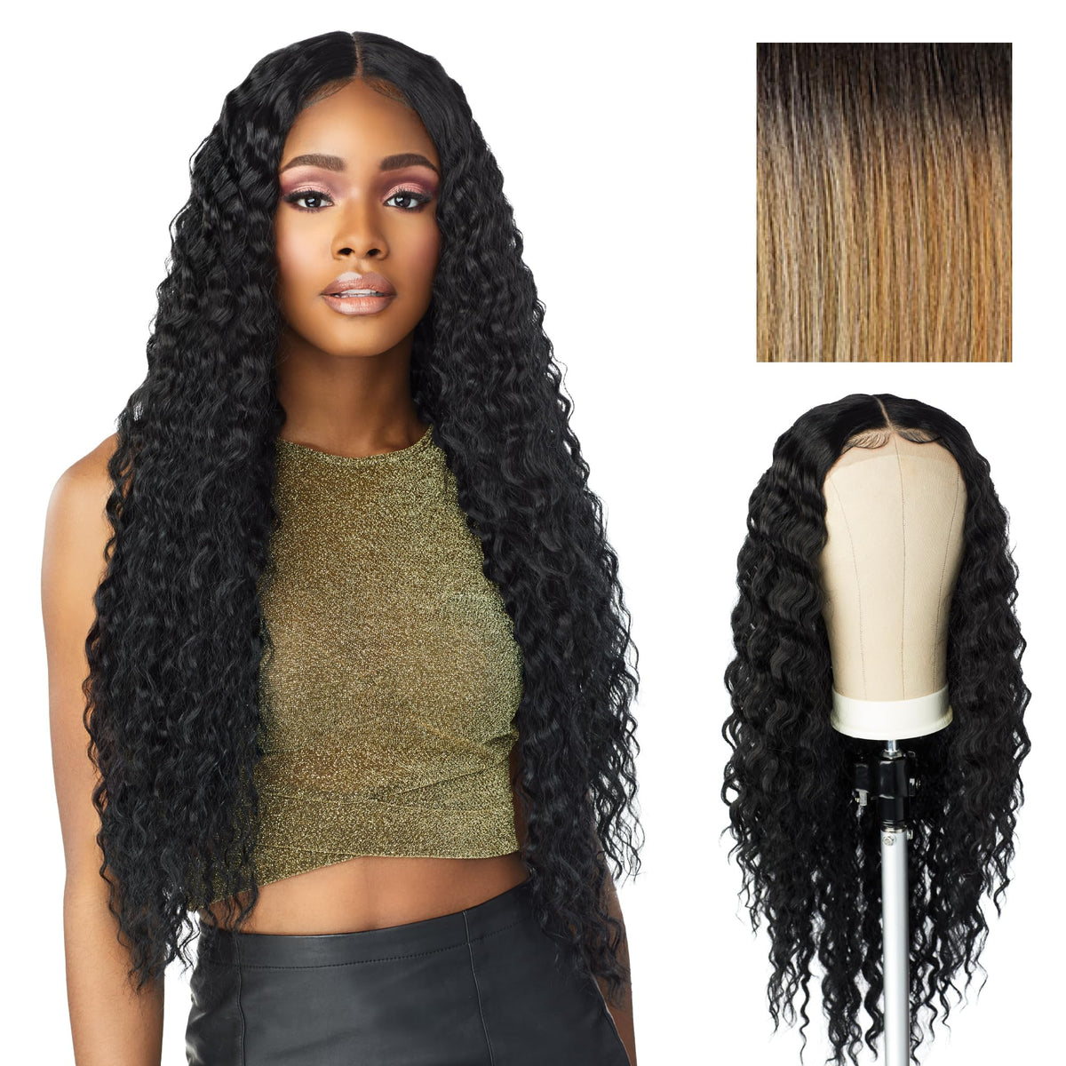 Sensationnel Butta LaceWig-Unit 3, T4/HONEYBLONDE