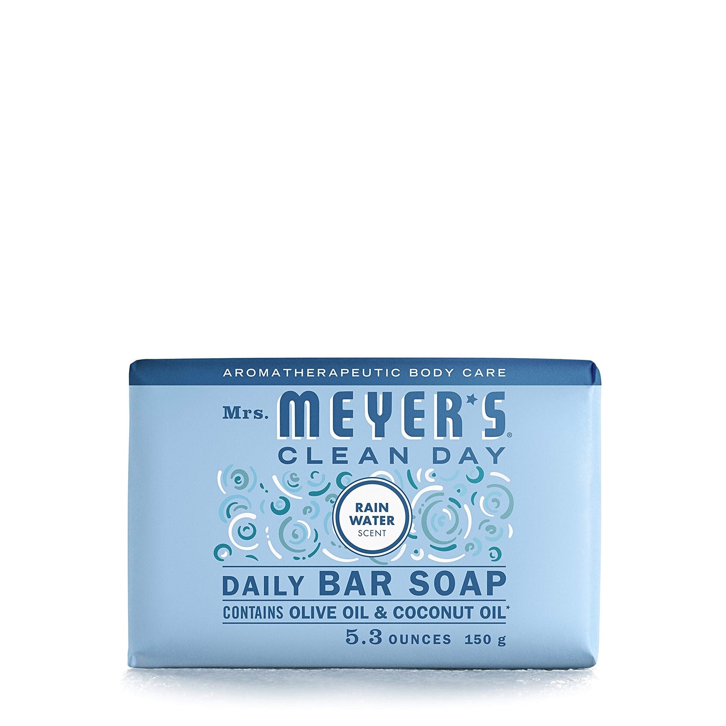 MRS. MEYER'S CLEAN DAY Bar Soap, Use as Body Wash or Hand Soap, Made with Essential Oils, Rain Water, 5.3 oz, 1 Bar Beauty & Personal Care Mrs. MEYER'S