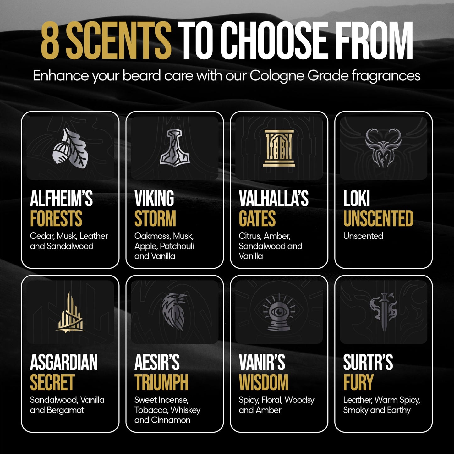 The Aesir's Triumph Beard Grooming Kit - Beard Growth Essentials with Balm, Oil, Wash & Conditioner for Men - Platinum Collection Beauty and Personal Care The Beard Struggle