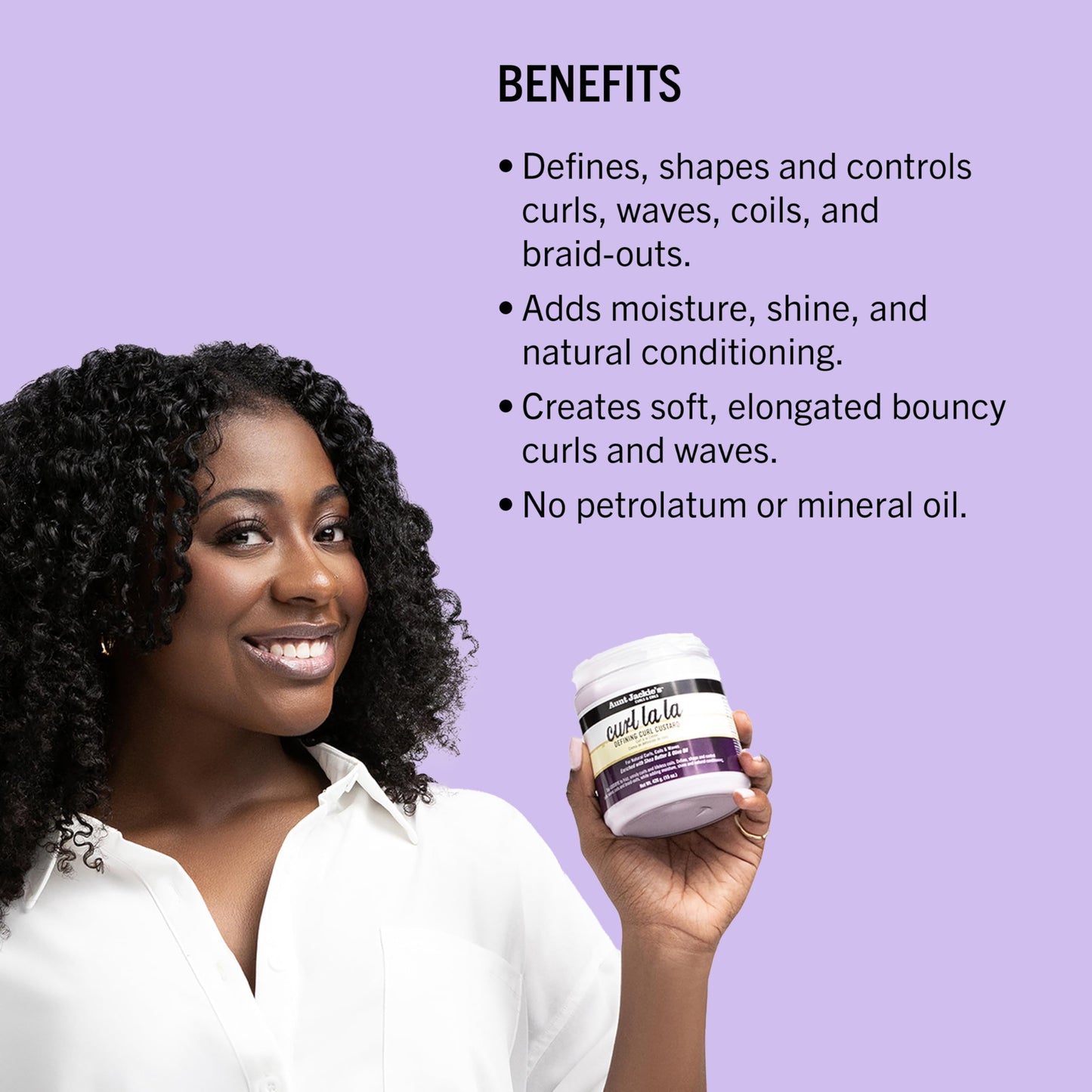 Aunt Jackie's Curl La La, Lightweight Curl Defining Custard, Enriched with Shea Butter & Olive Oil, Basic, 15 Ounce Beauty & Personal Care Aunt Jackie's