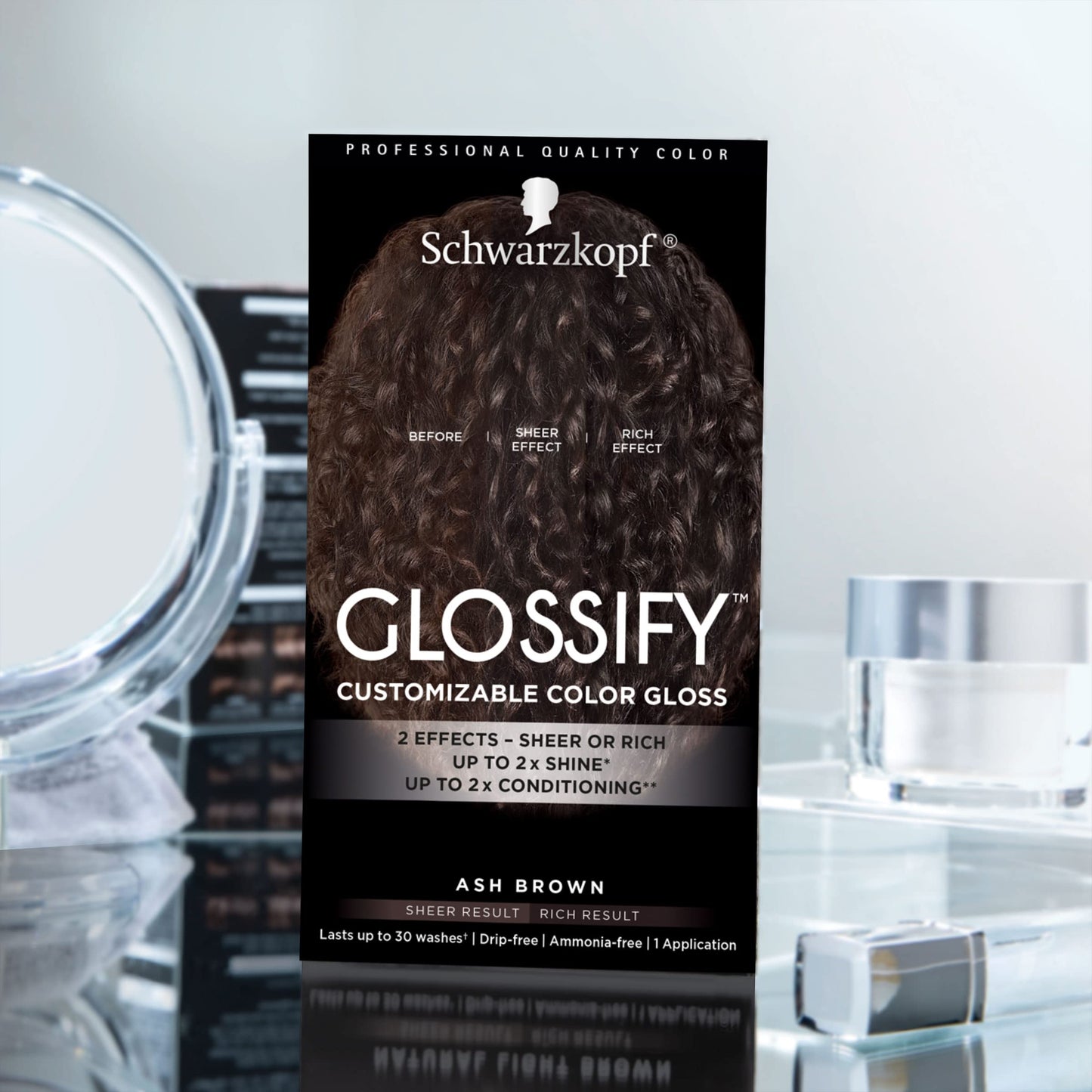 Schwarzkopf Glossify Customizable Color Gloss, Ash Brown Beauty & Personal Care Schwarzkopf