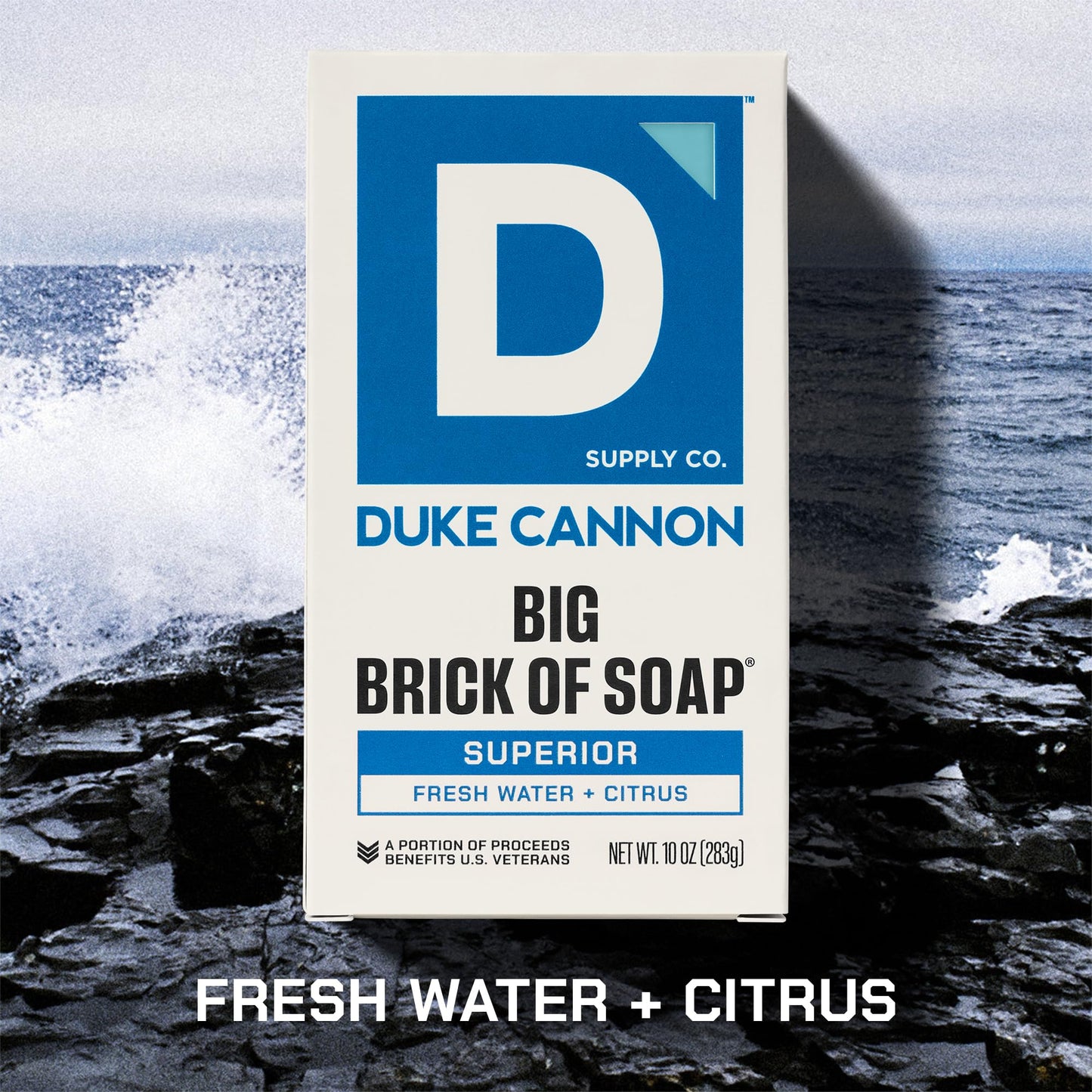 Duke Cannon Big Brick of Soap 4-Pack for Men - 10 oz Each - Long-Lasting Triple-Milled Bar Soap - Midway, Midnight Swim, Naval Diplomacy, Superior Beauty & Personal Care Duke Cannon Supply Co.