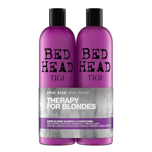 Bed Head by TIGI Dumb Blonde Restoring Shampoo and Conditioner Duo for Damaged Blonde Hair, 25.36 fl oz Beauty & Personal Care TIGI