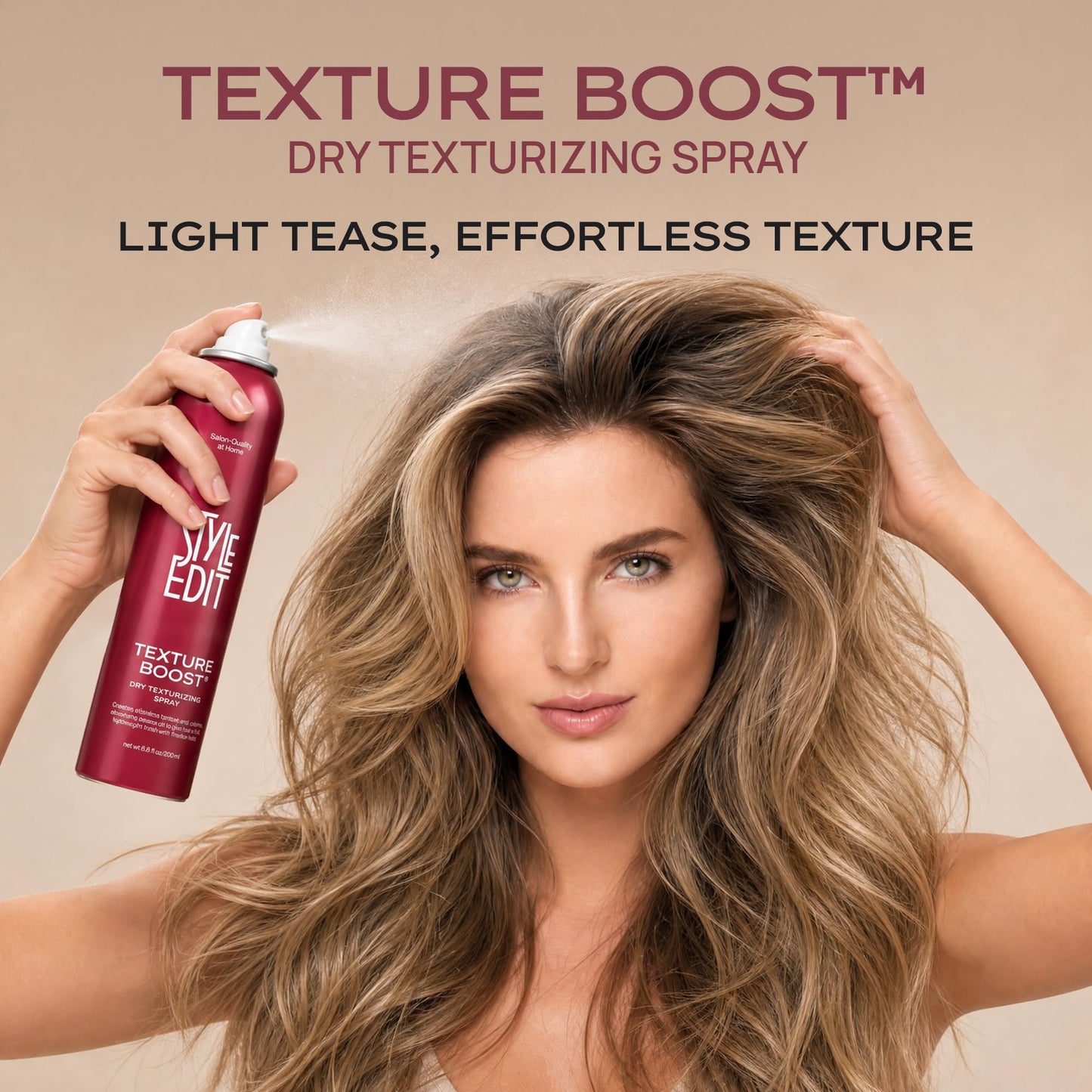 STYLE EDIT TEXTURE BOOST™ Dry Texturizing Spray | Volumizing Hair Spray for Fine & Flat Hair | Lightweight Root Lift, Oil Absorption & Flexible Hold Beauty & Personal Care STYLE EDIT