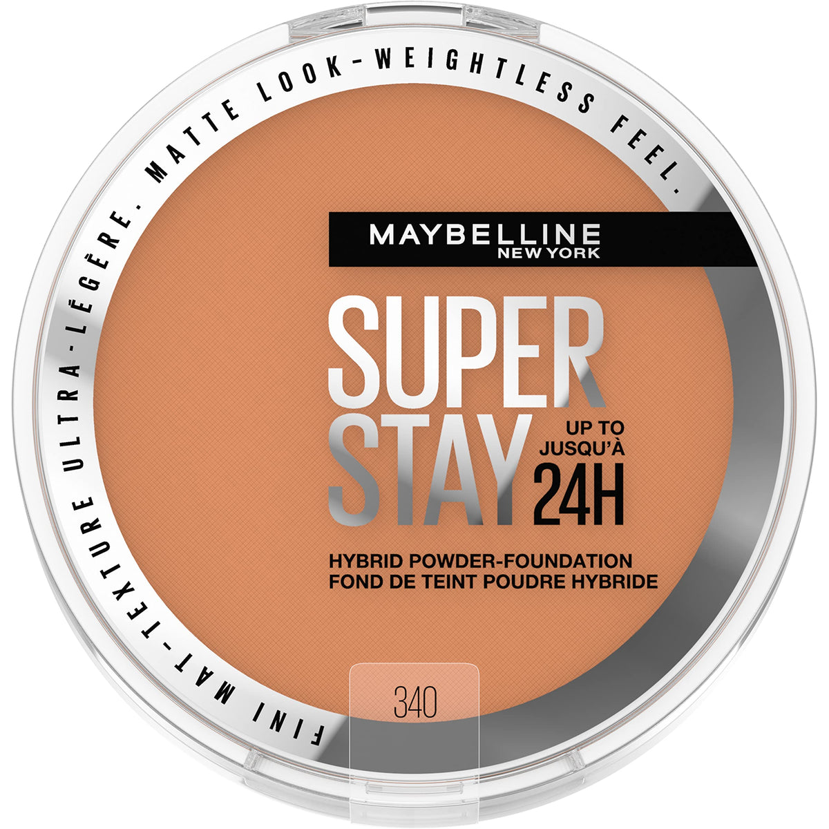 Maybelline Super Stay Up to 24HR Hybrid Powder-Foundation, Medium-to-Full Coverage Makeup, Matte Finish, 340, 1 Count Beauty & Personal Care MAYBELLINE