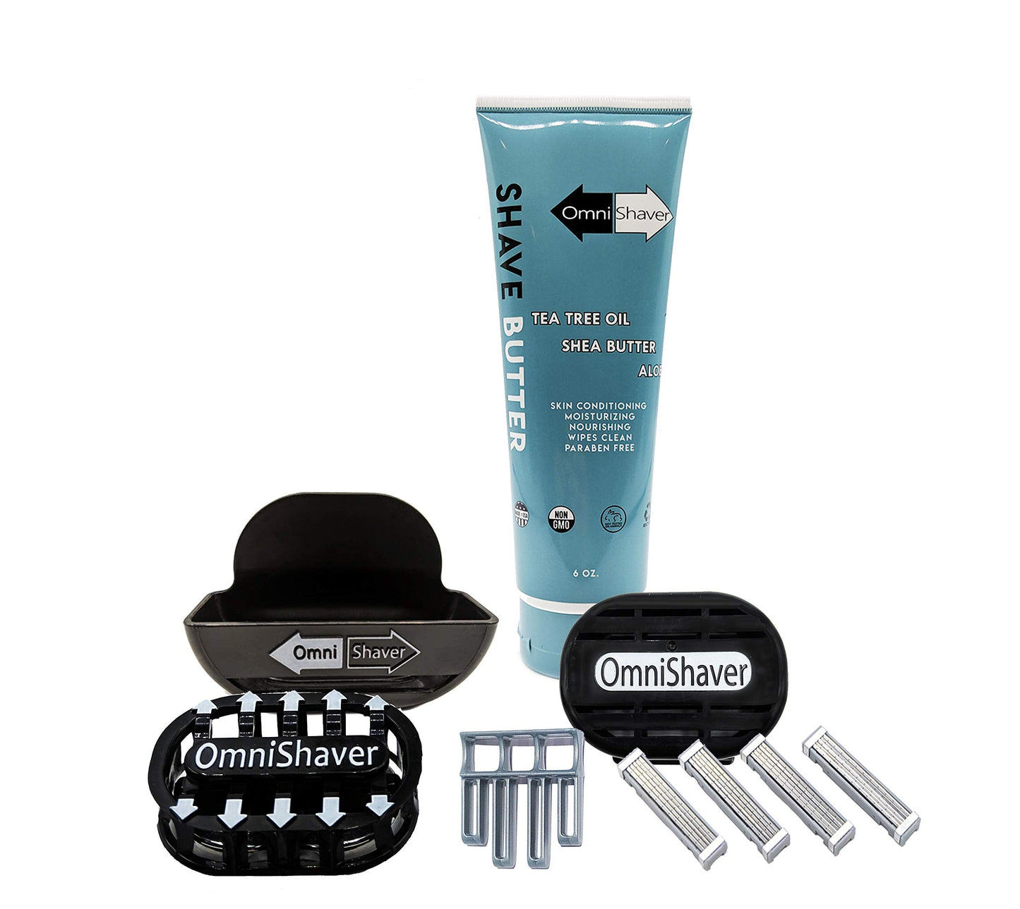 Premium Omnishaver Kit - Fastest Way to Shave Head, Legs, Arms, Body - An alternative to Disposable Shaving Razors Self Cleans & Strops During Use Beauty and Personal Care OmniShaver