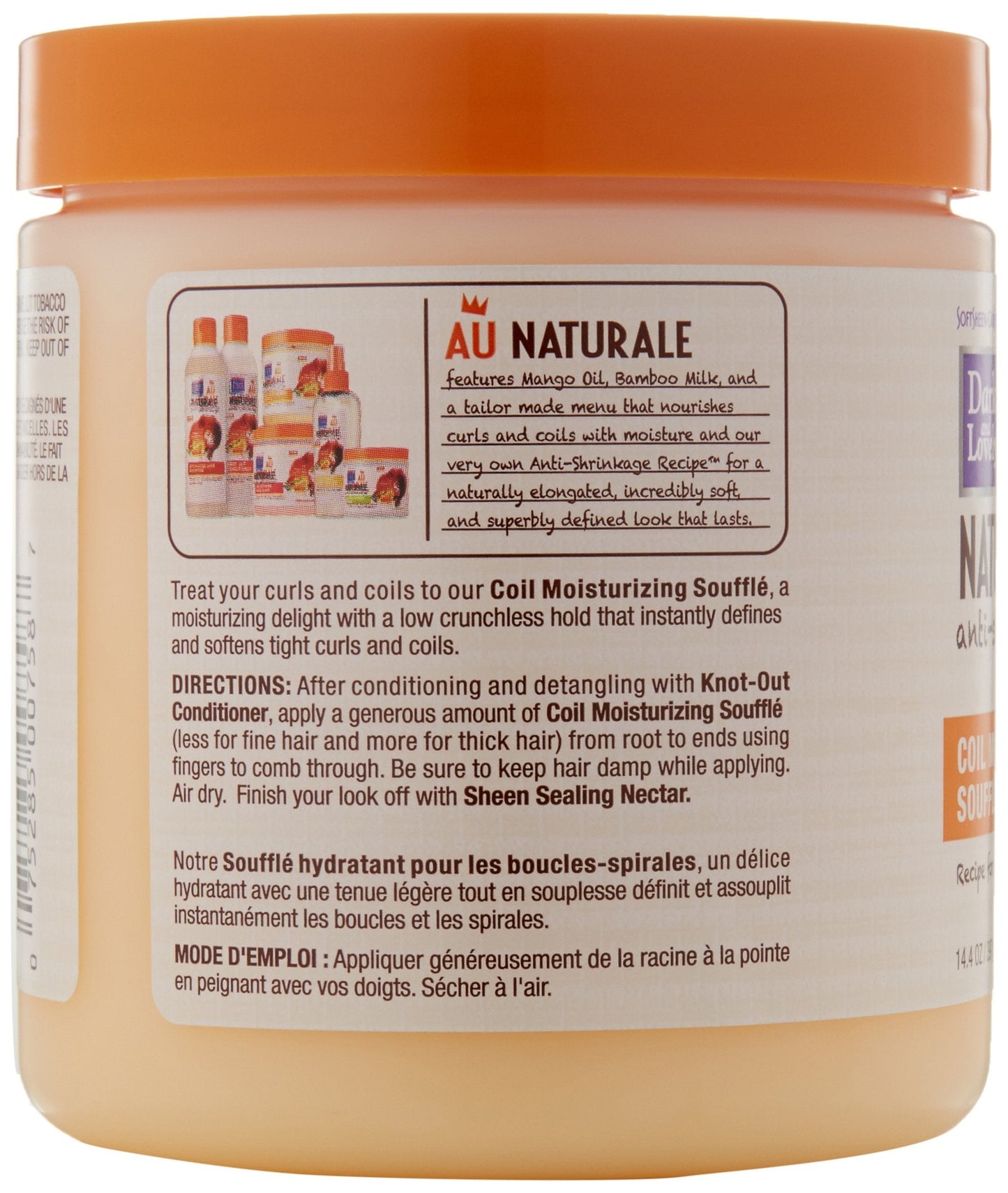 SoftSheen-Carson Dark and Lovely Au Naturale Curly Hair Products, Coil Moisturizing Souffle, Mango Oil & Bamboo Milk, Defines and Softens Tight Curls Beauty & Personal Care SoftSheen