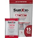 CoreTex Sun X 30+ SPF Broad Spectrum Sunscreen Packets with Resealable Travel Bag - Pack of 15 Paraben, Oxybenzone, Octinoxate, & Oil Free Sunscreen Beauty & Personal Care CoreTex