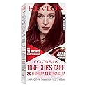 Revlon ColorSilk Tone + Gloss + Care Demi Permanent Hair Color, Dye Kit with Leave-In Scalp and Haircare Serum, 2x Shinier, 4x Stronger, 5RR Medium Beauty & Personal Care REVLON