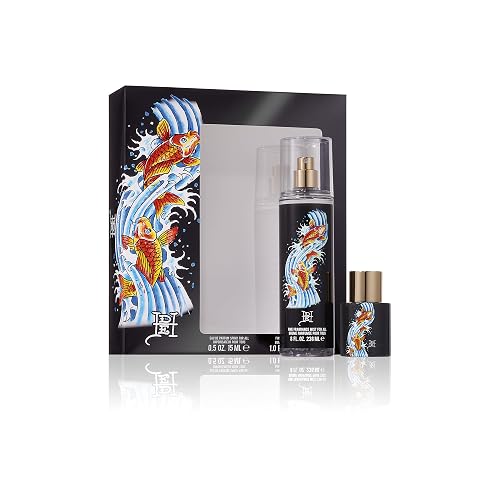 ED HARDY Men & Women's Fragrance Set, Eau De Parfum, Koi Wave, 2 Piece Set Beauty & Personal Care ED HARDY
