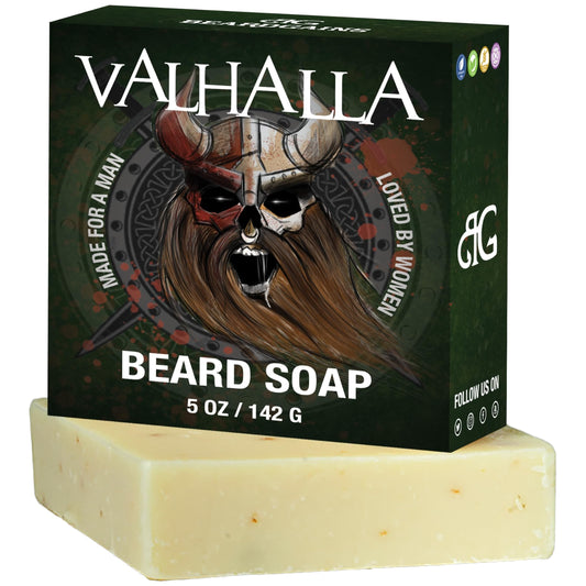Beard Gains Valhalla Organic Goat Milk Beard Soap/Conditioner - Eliminate Itch & Dandruff and Promote Beard Growth & Improved Skin Beauty and Personal Care Beard Gains