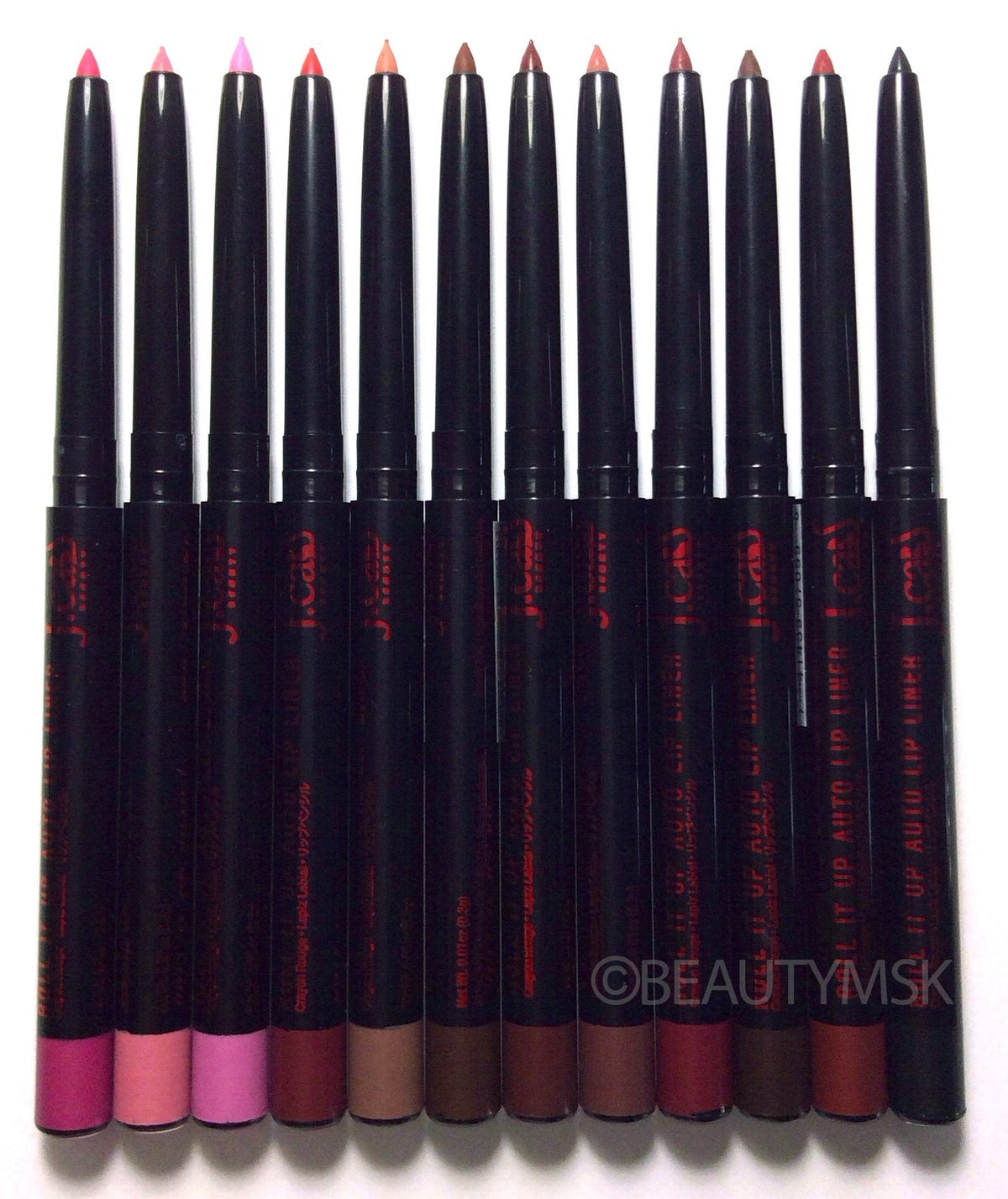 J.cat Beauty Roll It up Auto Lip Pencil Liner All 12 Colors Beauty & Personal Care J.CAT BEAUTY