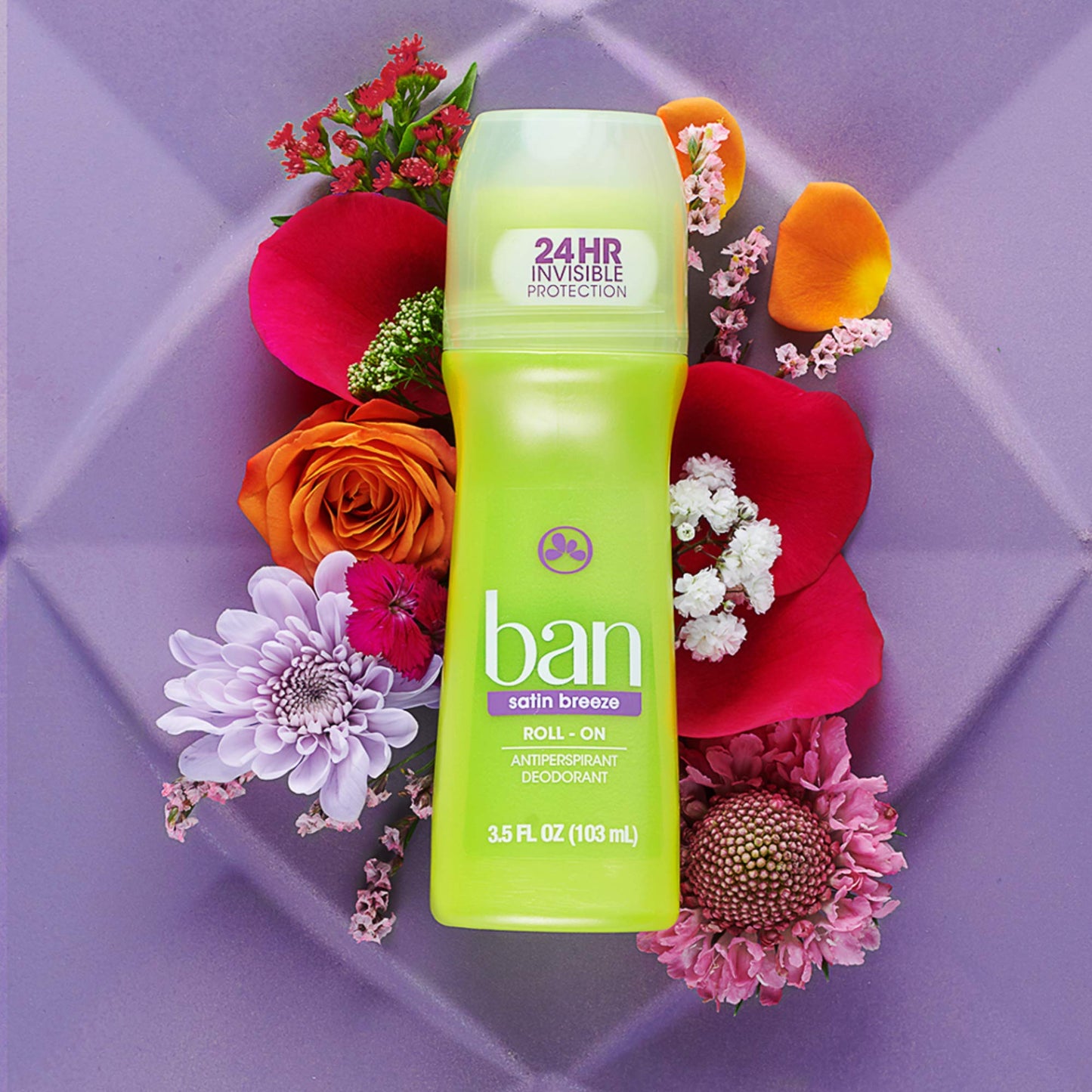 Ban Roll-On Satin Breeze Deodorant, 3.5 Fluid Ounce Beauty and Personal Care Ban