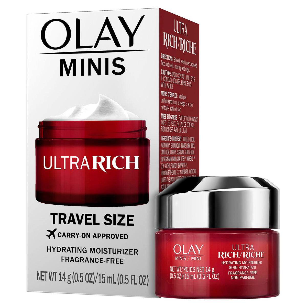 Olay Regenerist Ultra Rich Face Moisturizer, Fragrance-Free, Trial Size, 0.5 oz Beauty & Personal Care Olay