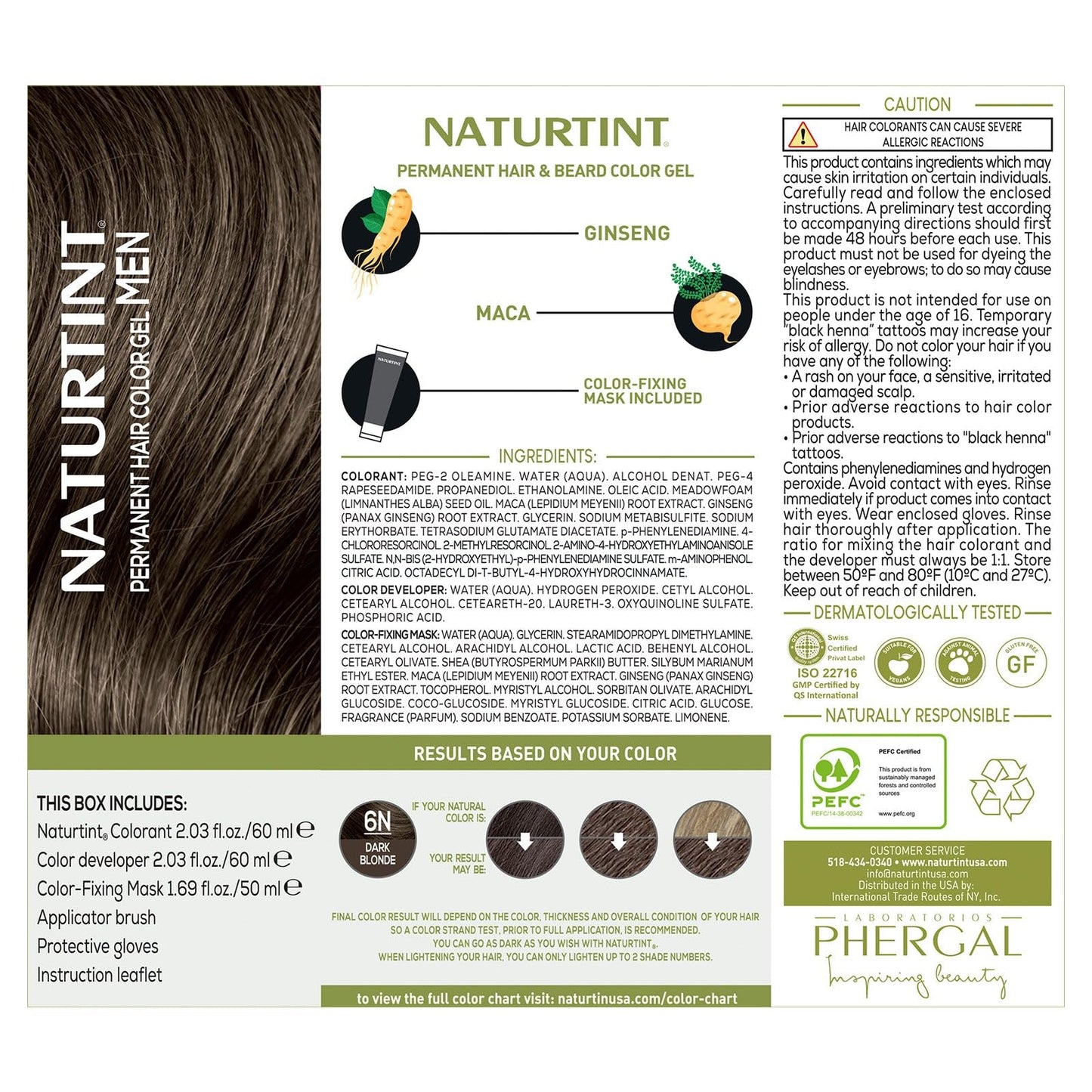 Naturtint Mens Permanent Hair Color for Hair Beard and Mustache (6N Dark Blonde) Beauty & Personal Care Naturtint